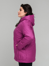 Демисезонная куртка All Posa модель ap101870p-malina Фото