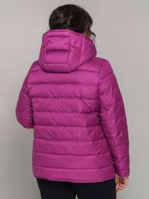 Демисезонная куртка All Posa модель ap101846p-malina-chornij Демисезонная куртка All Posa модель ap101846p-malina-chornij Фото