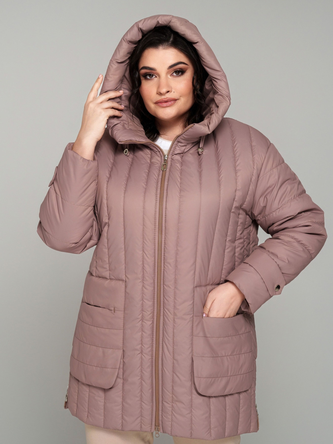 Куртки и дубленки All Posa модель ap101806p-kapuchno Фото