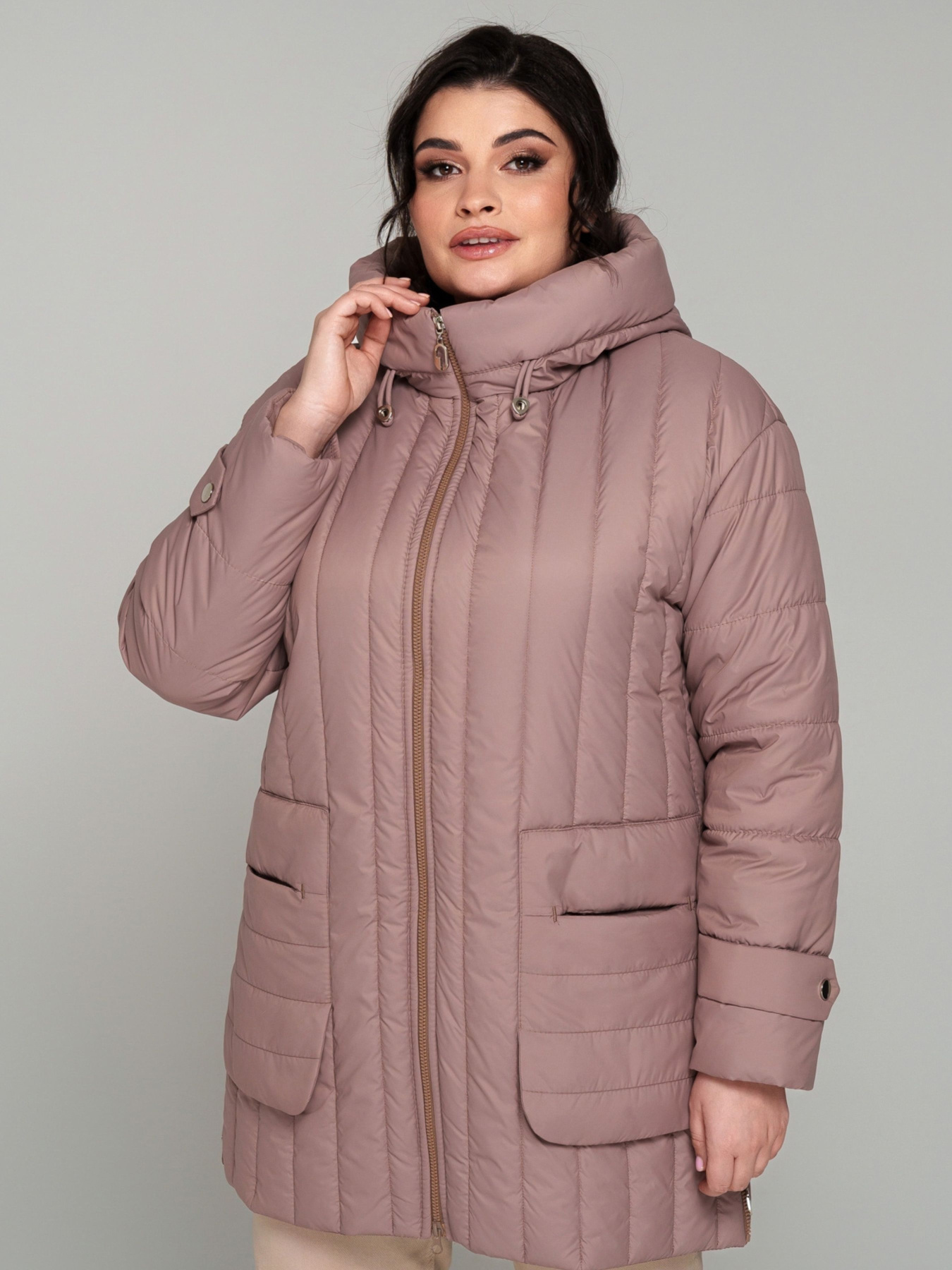 Куртки и дубленки All Posa модель ap101806p-kapuchno Фото