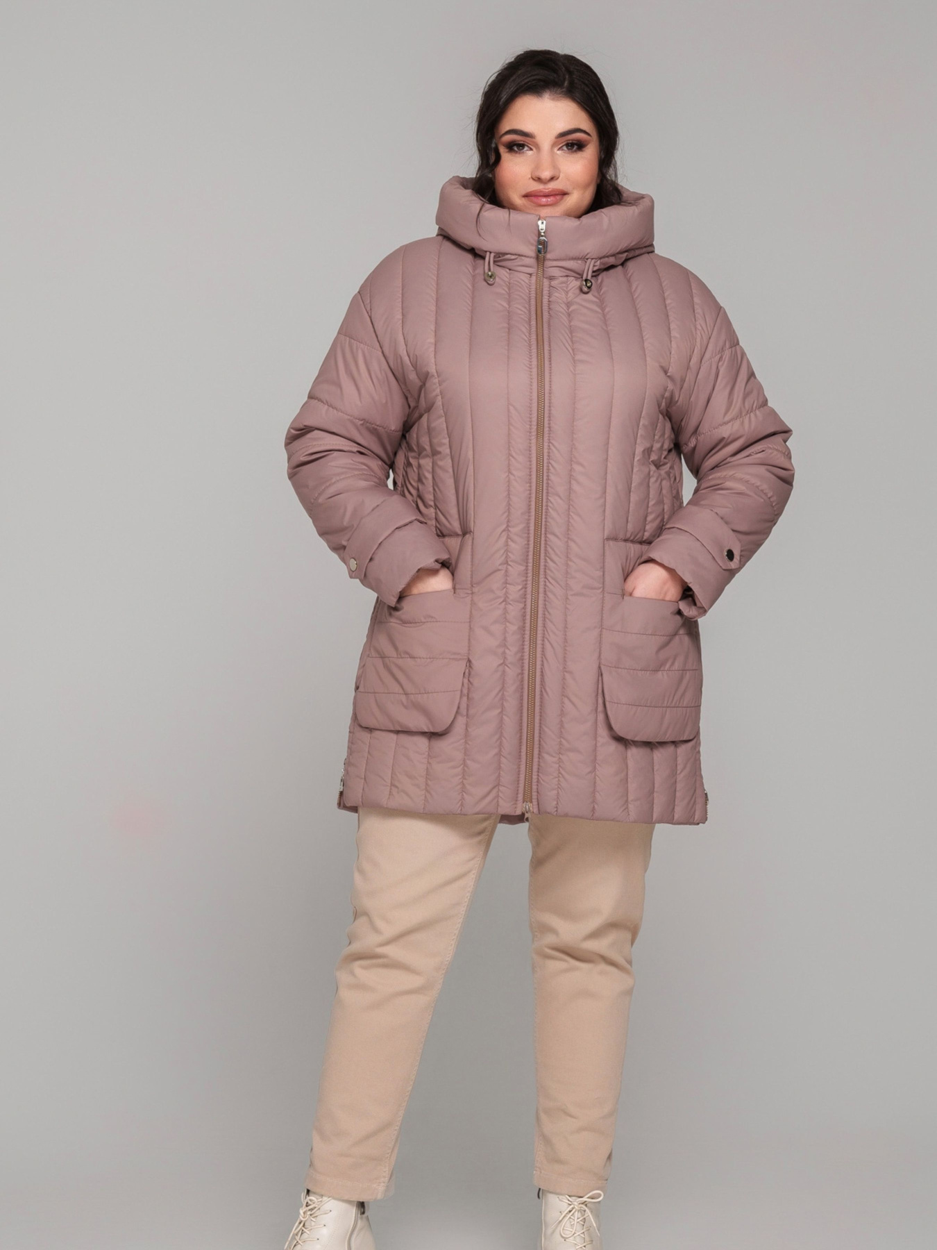 Куртки и дубленки All Posa модель ap101806p-kapuchno Фото