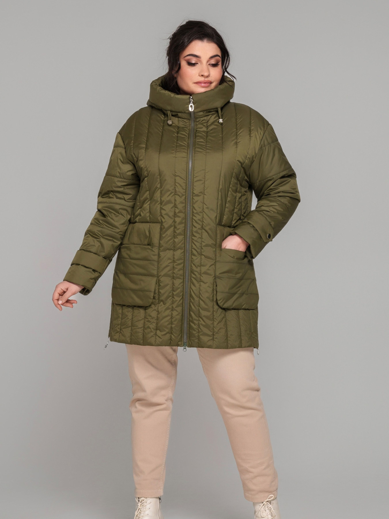 Демисезонная куртка All Posa модель ap101806p-hak Фото