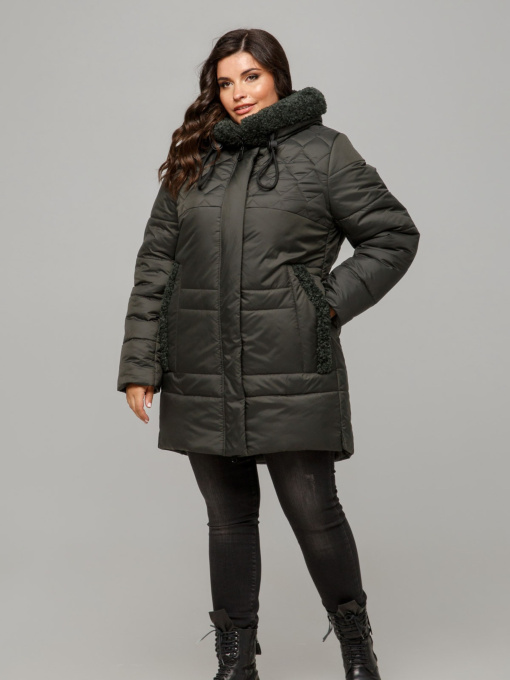 Зимова куртка All Posa модель ap101659p-temno-zelenij Фото