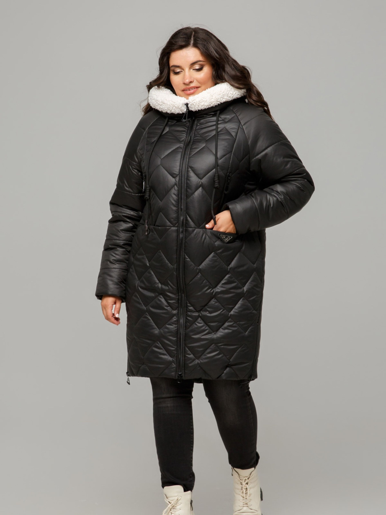 Зимняя куртка All Posa модель ap101655p-chornij Фото