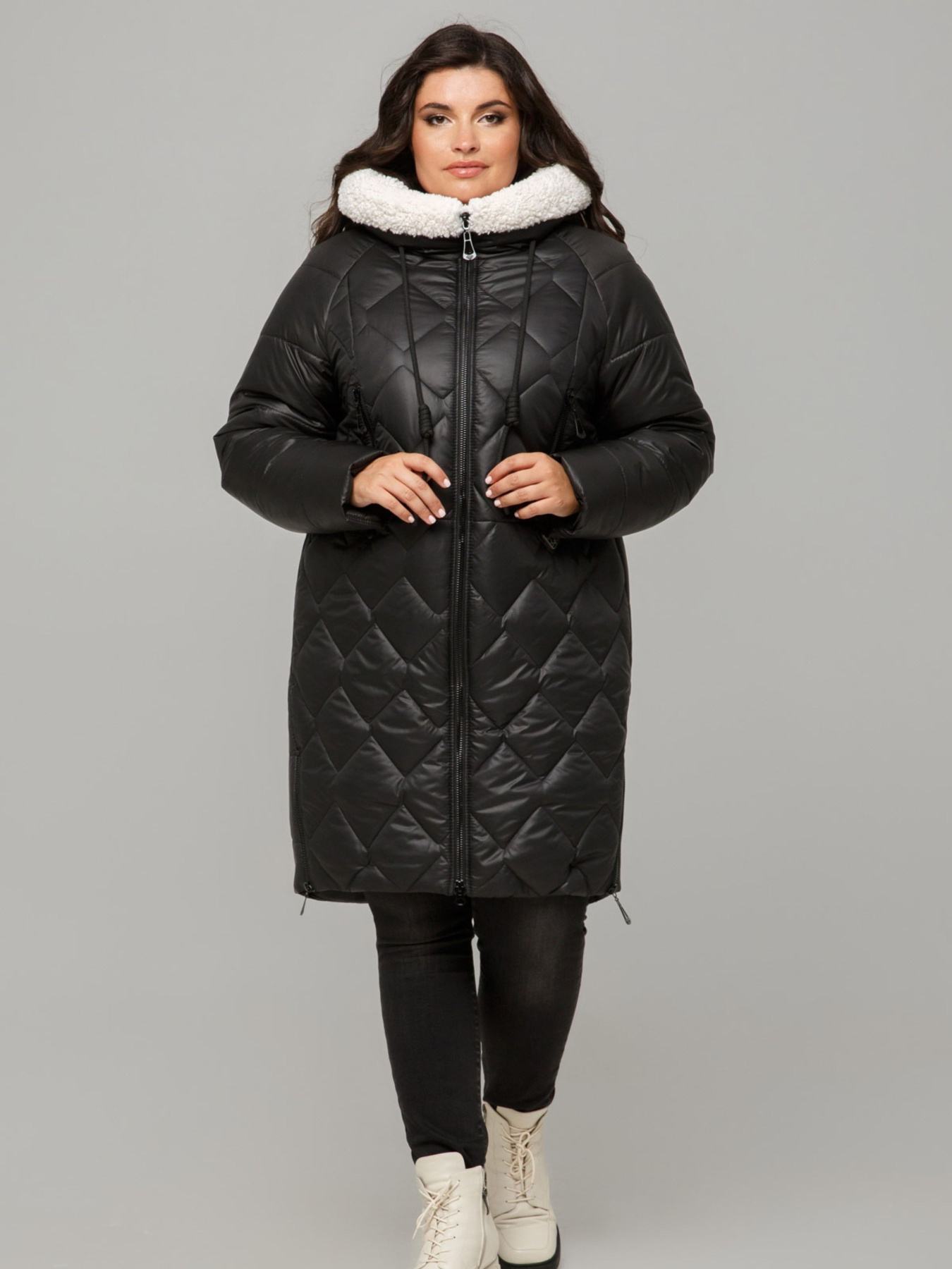 Зимняя куртка All Posa модель ap101655p-chornij Фото