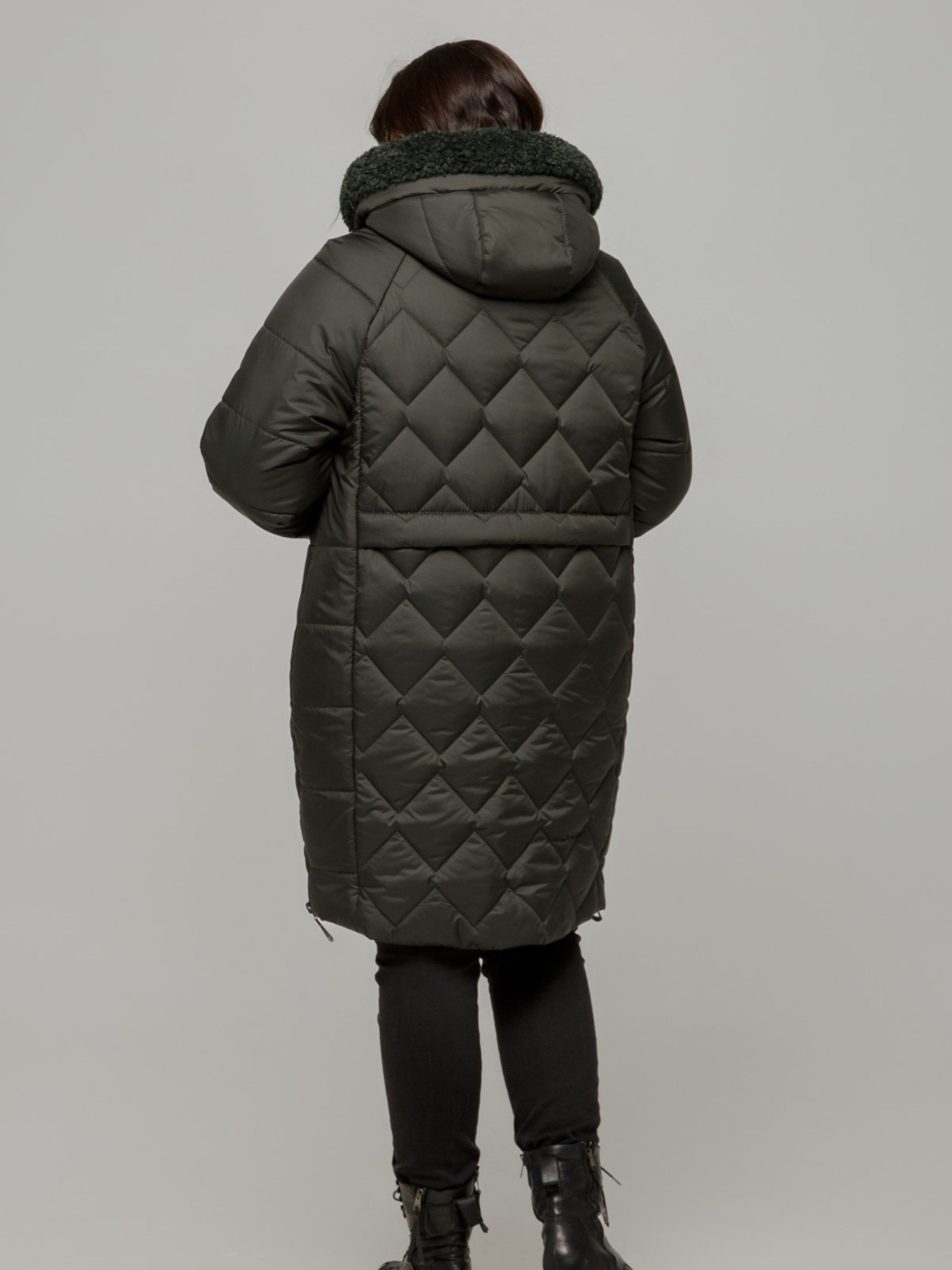 Зимняя куртка All Posa модель ap101655p-temno-zelenij Фото