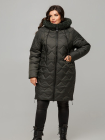 Зимняя куртка All Posa модель ap101655p-temno-zelenij Зимняя куртка All Posa модель ap101655p-temno-zelenij Фото