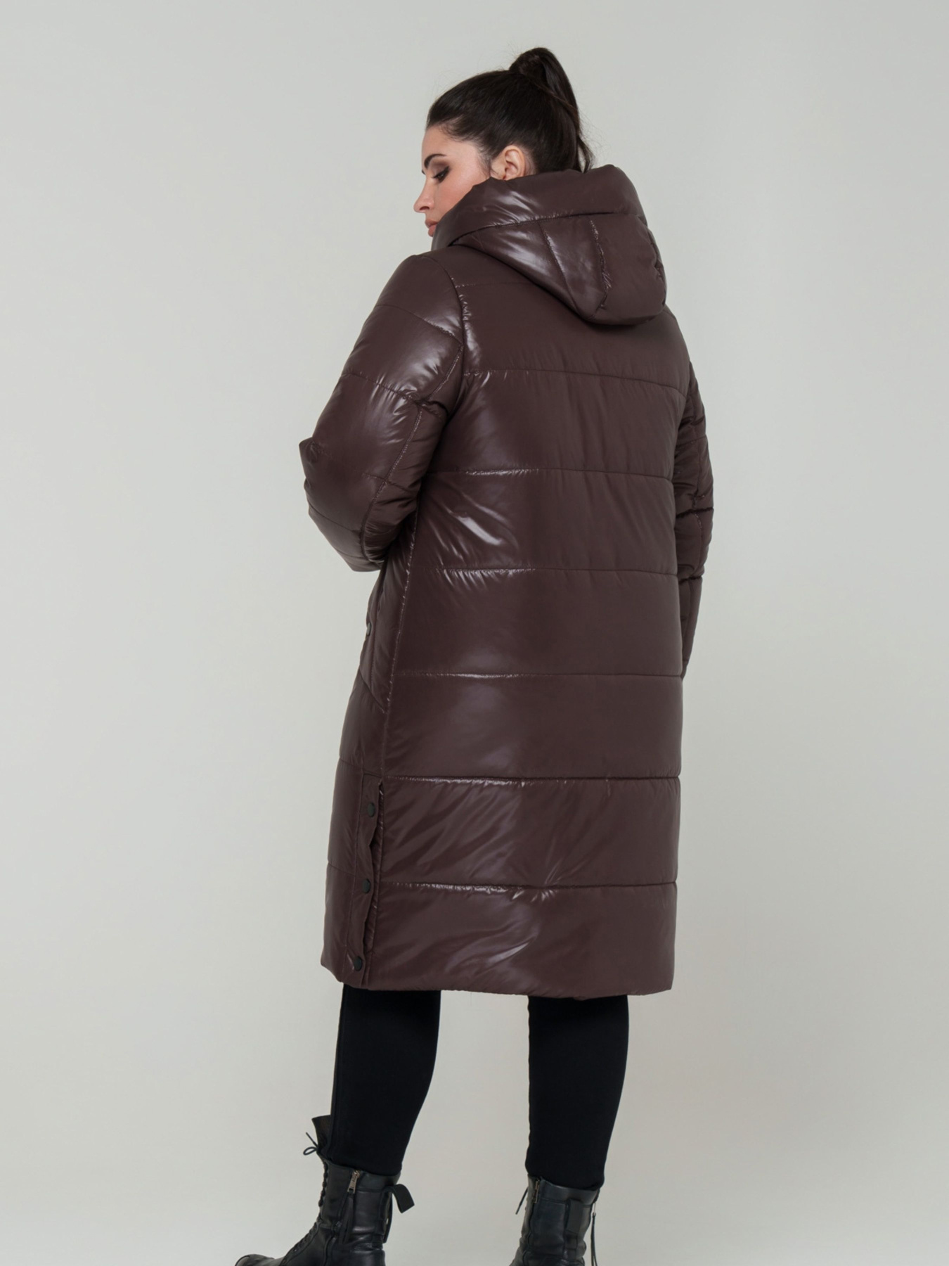 Зимняя куртка All Posa модель ap101648p-shokolad Фото