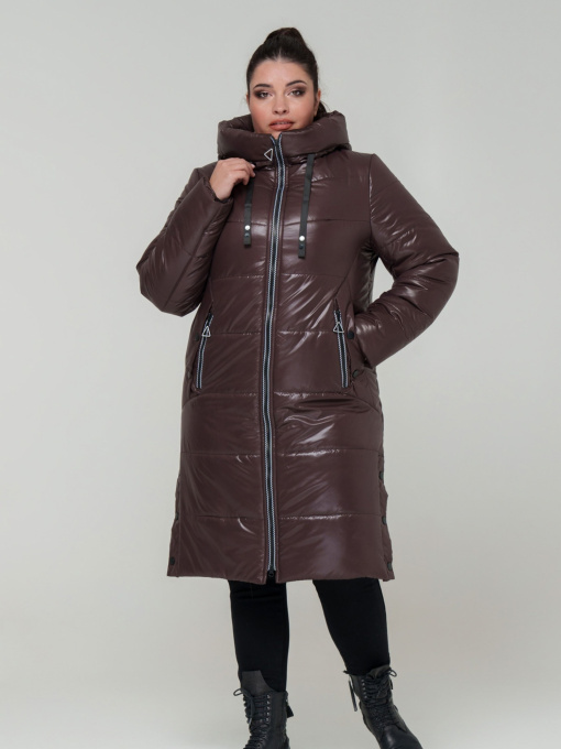 Зимняя куртка All Posa модель ap101648p-shokolad Фото