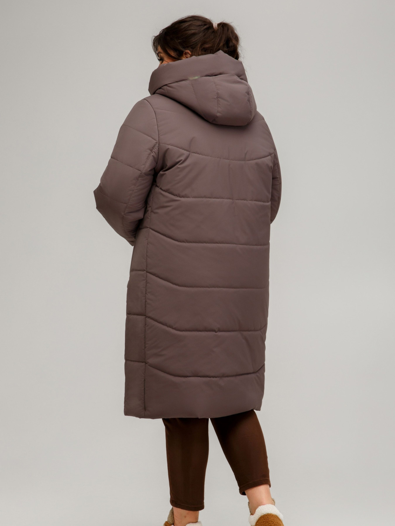 Зимняя куртка All Posa модель ap101641p-molochnij-shokolad Фото