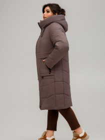 Зимняя куртка All Posa модель ap101641p-molochnij-shokolad Зимняя куртка All Posa модель ap101641p-molochnij-shokolad Фото