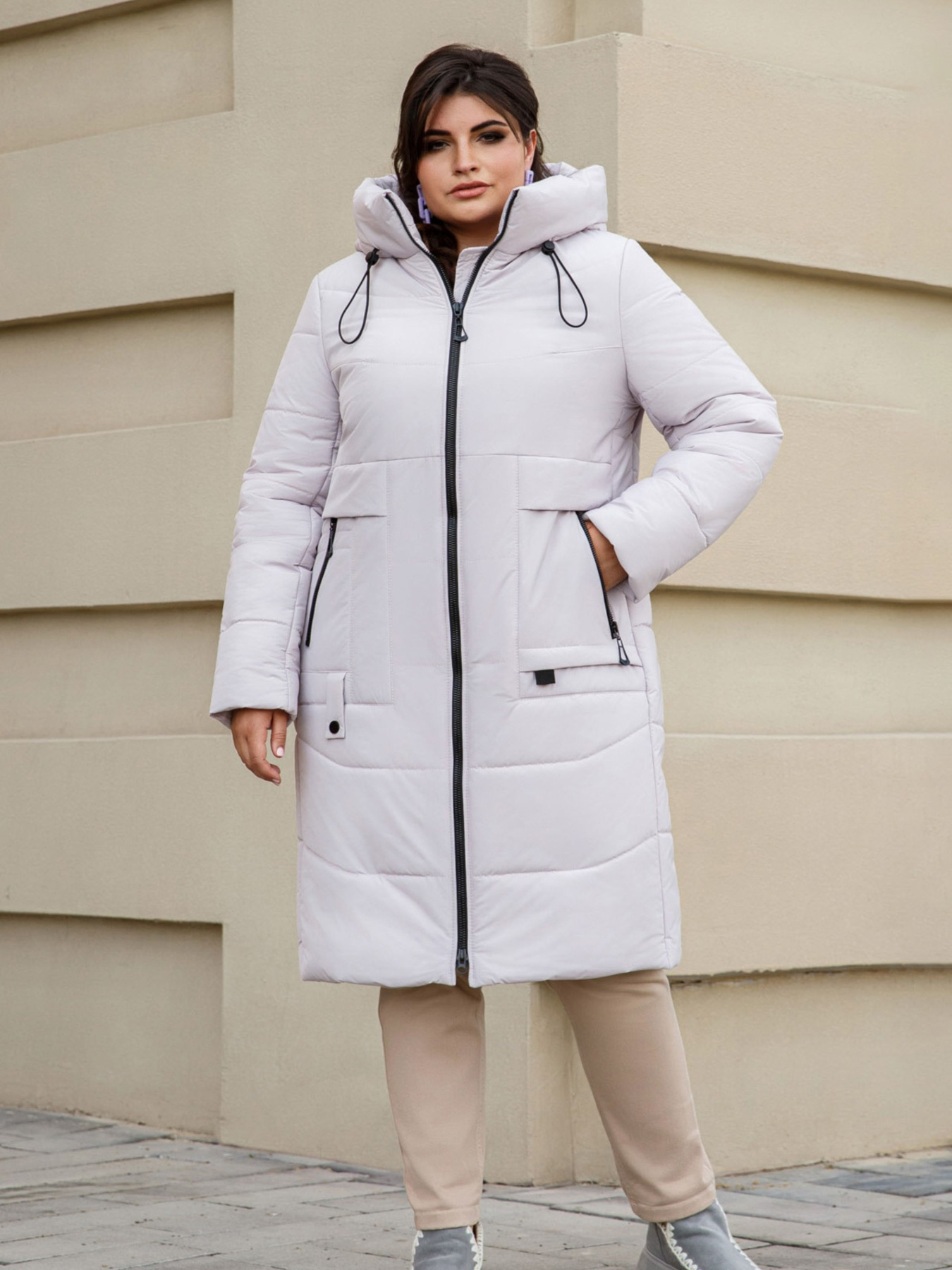 Зимняя куртка All Posa модель ap101641p-pudra Фото