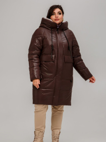 Зимняя куртка All Posa модель ap101638p-shokolad Фото