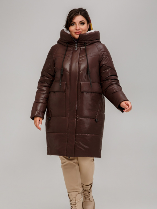 Зимняя куртка All Posa модель ap101638p-shokolad Фото