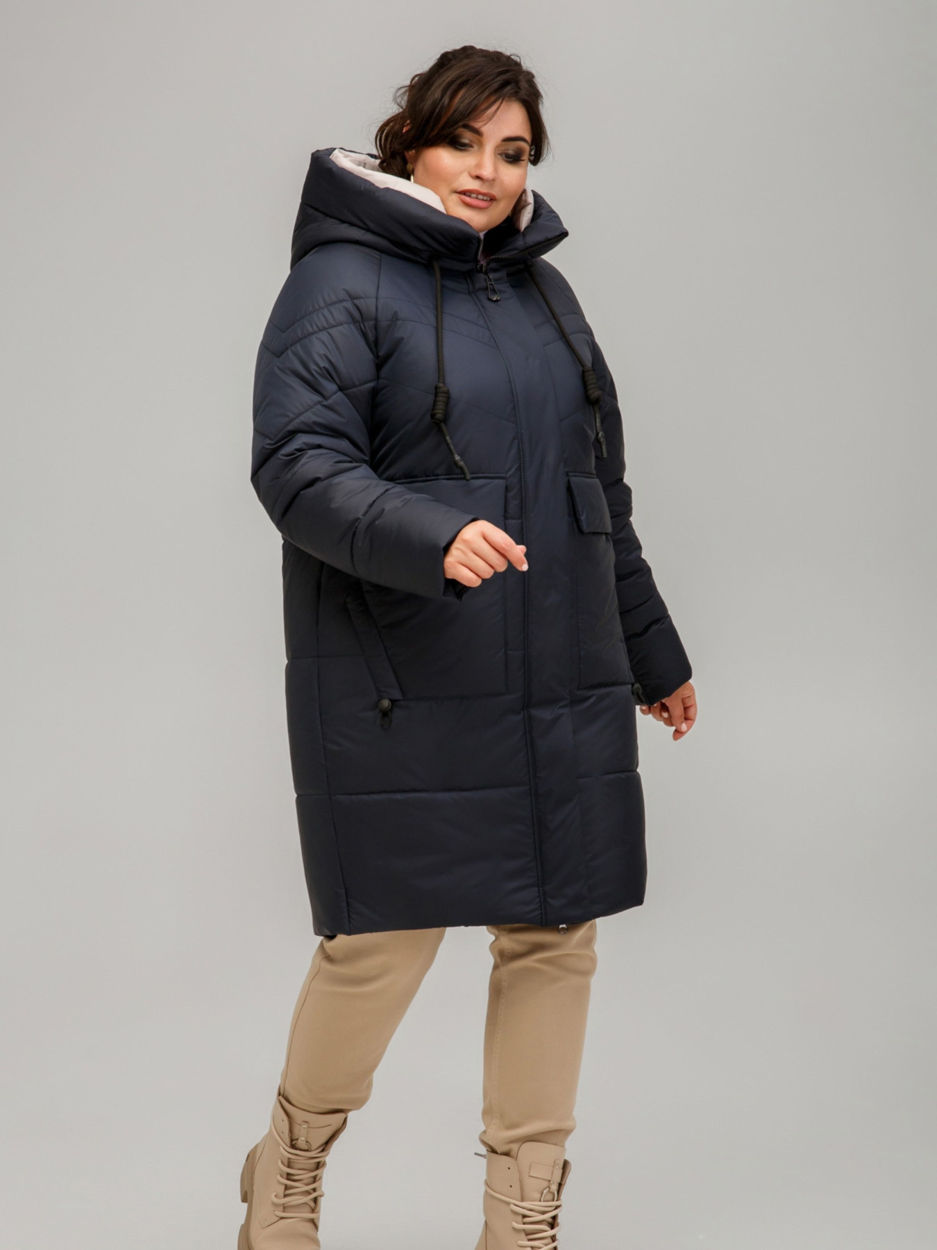 Зимняя куртка All Posa модель ap101638p-temno-sinj Фото