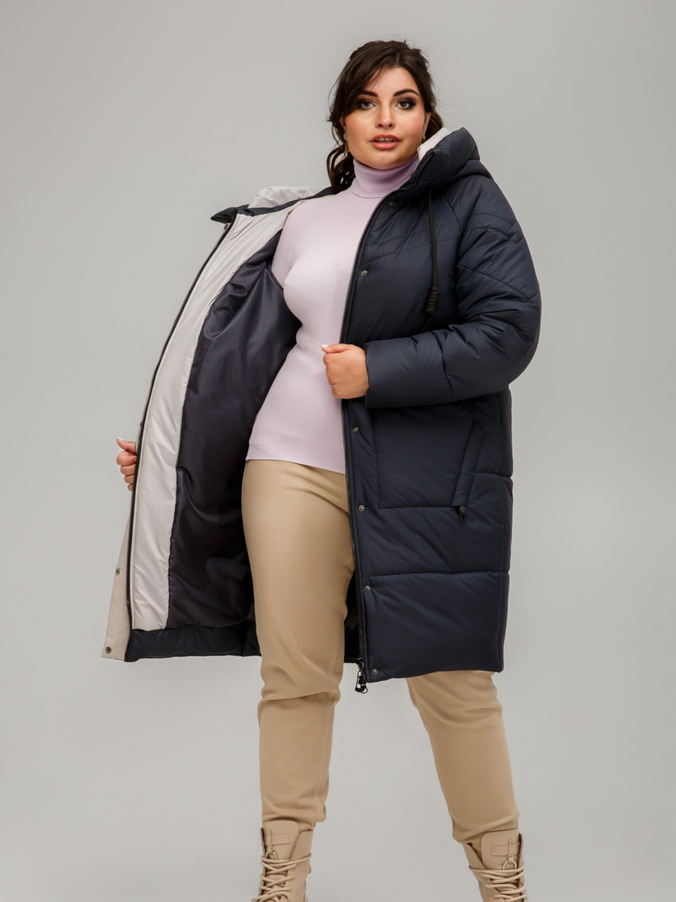 Зимняя куртка All Posa модель ap101638p-temno-sinj Фото