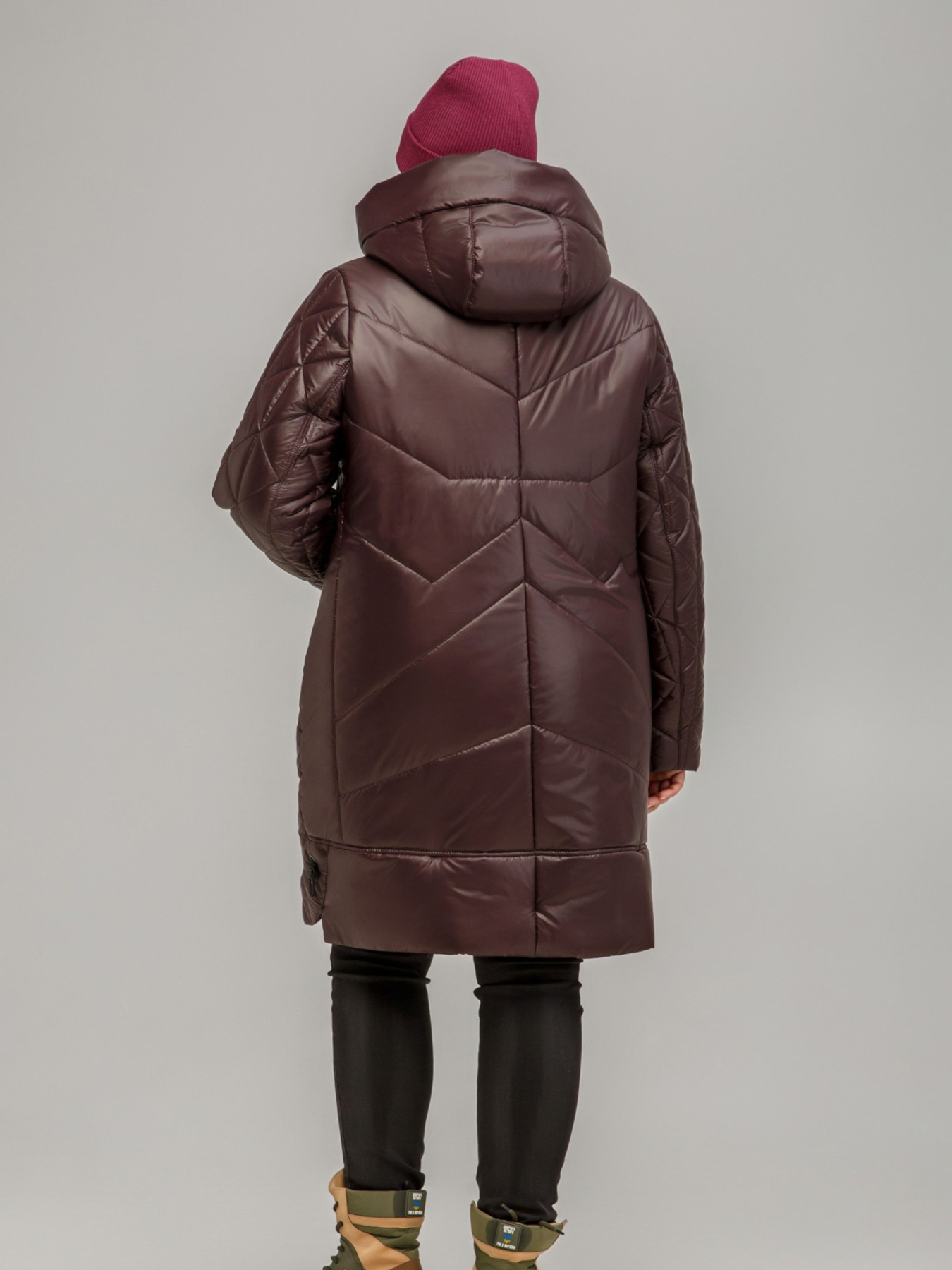 Демисезонная куртка All Posa модель ap101620p-shokolad Фото