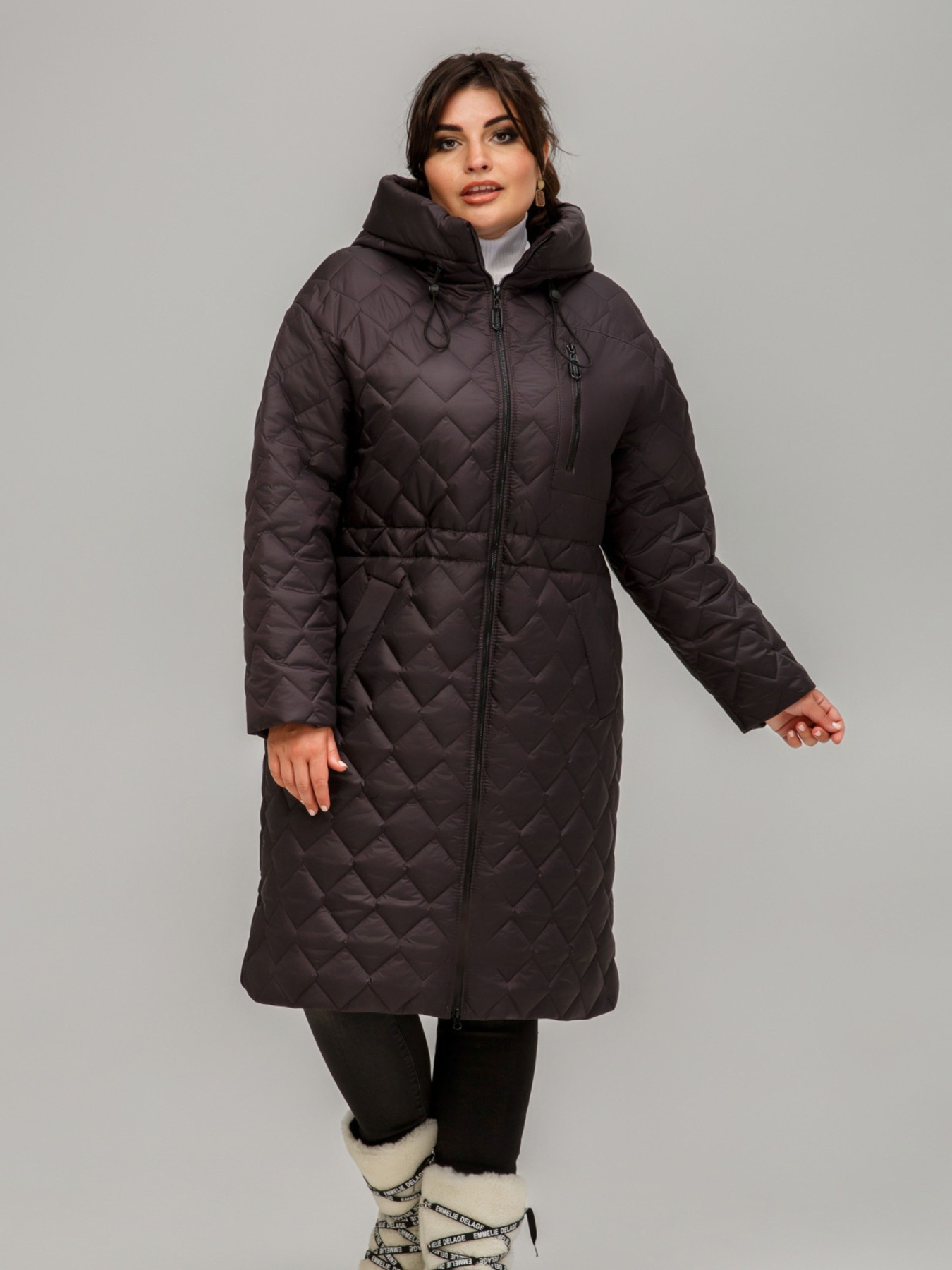 Демисезонная куртка All Posa модель ap101608p-baklazhan Фото