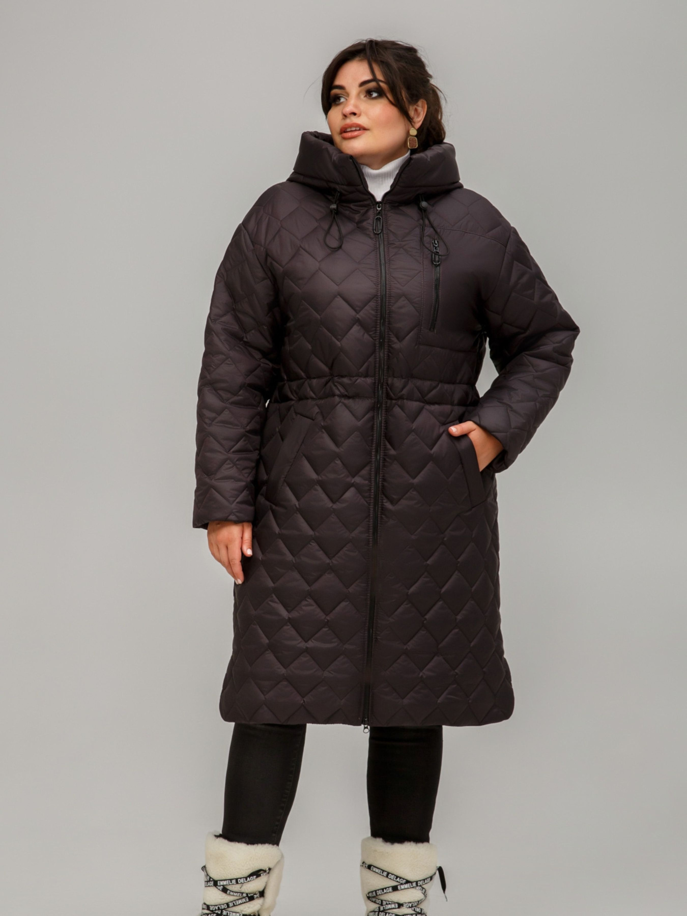 Демисезонная куртка All Posa модель ap101608p-baklazhan Фото