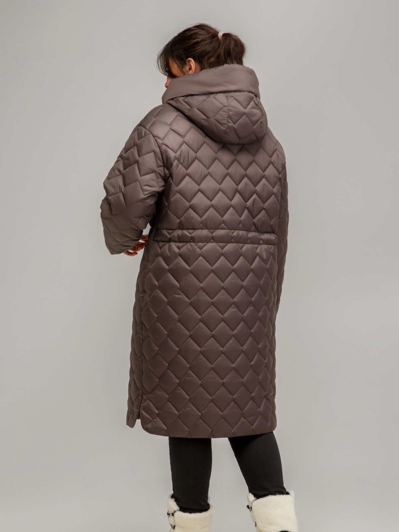 Демисезонная куртка All Posa модель ap101608p-grkij-shokolad Фото