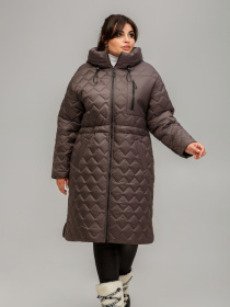 Демисезонная куртка All Posa модель ap101608p-grkij-shokolad Фото