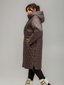 Демисезонная куртка All Posa модель ap101608p-grkij-shokolad Фото