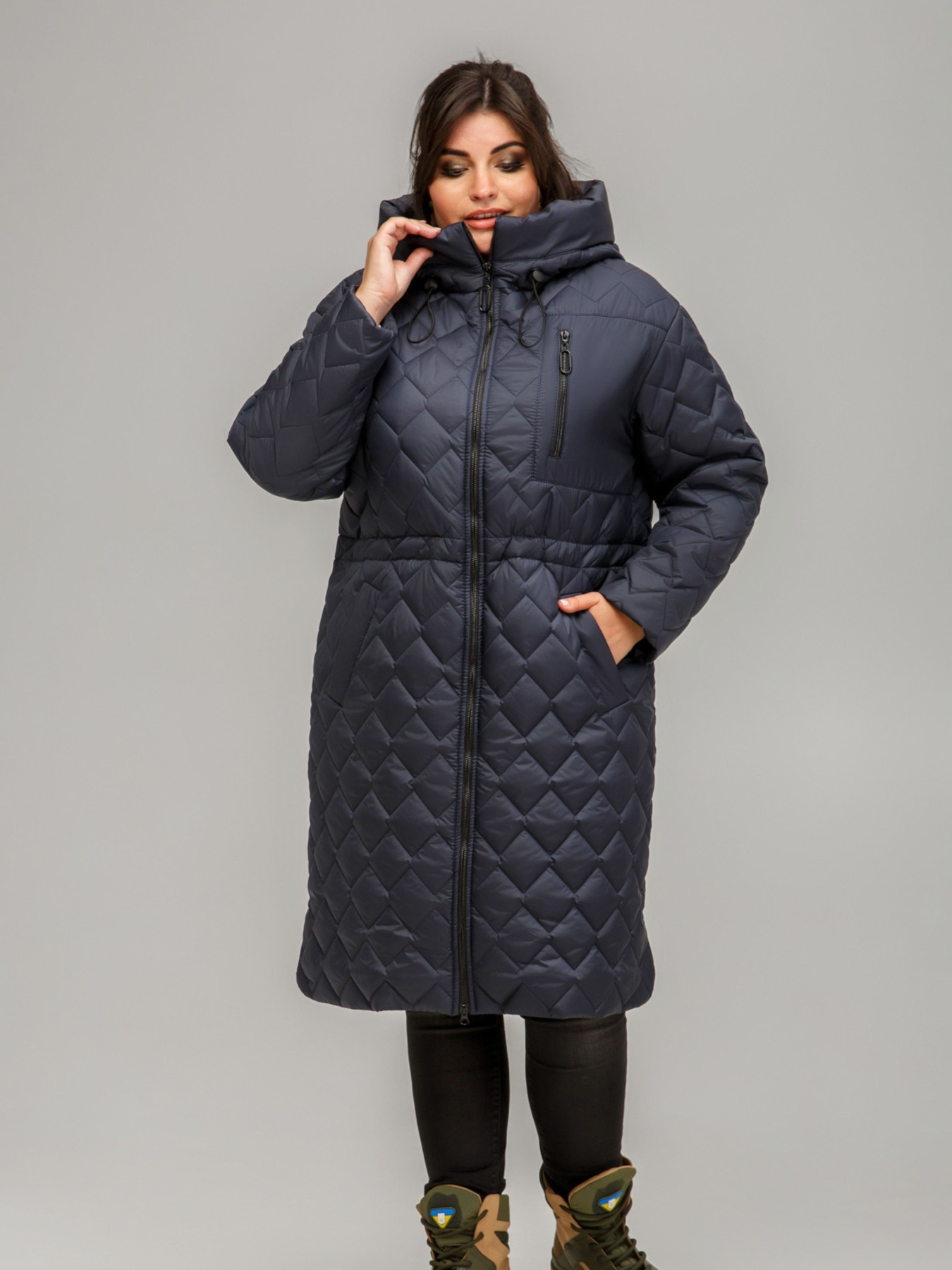 Демисезонная куртка All Posa модель ap101608p-temno-sinj Фото