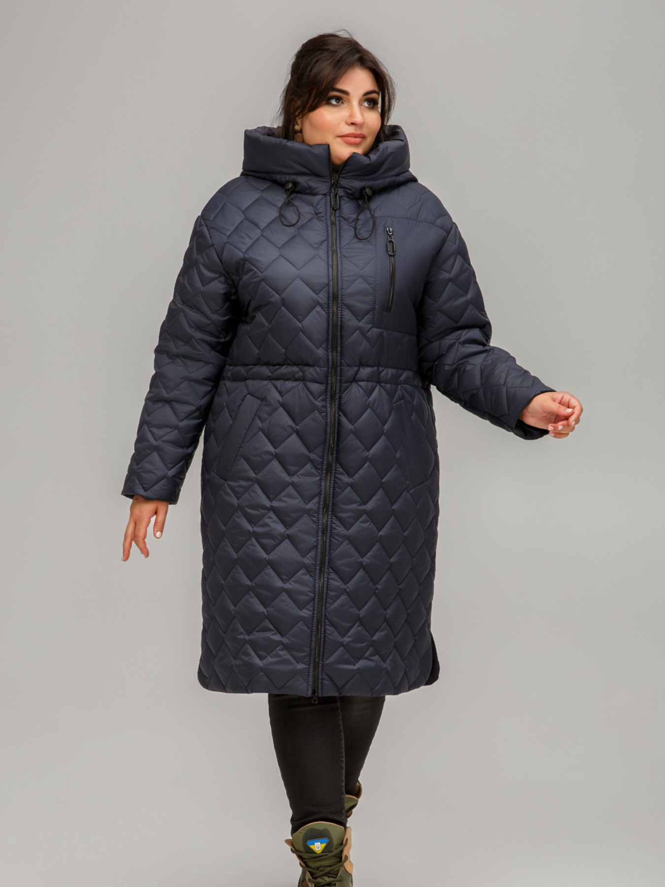 Демисезонная куртка All Posa модель ap101608p-temno-sinj Фото