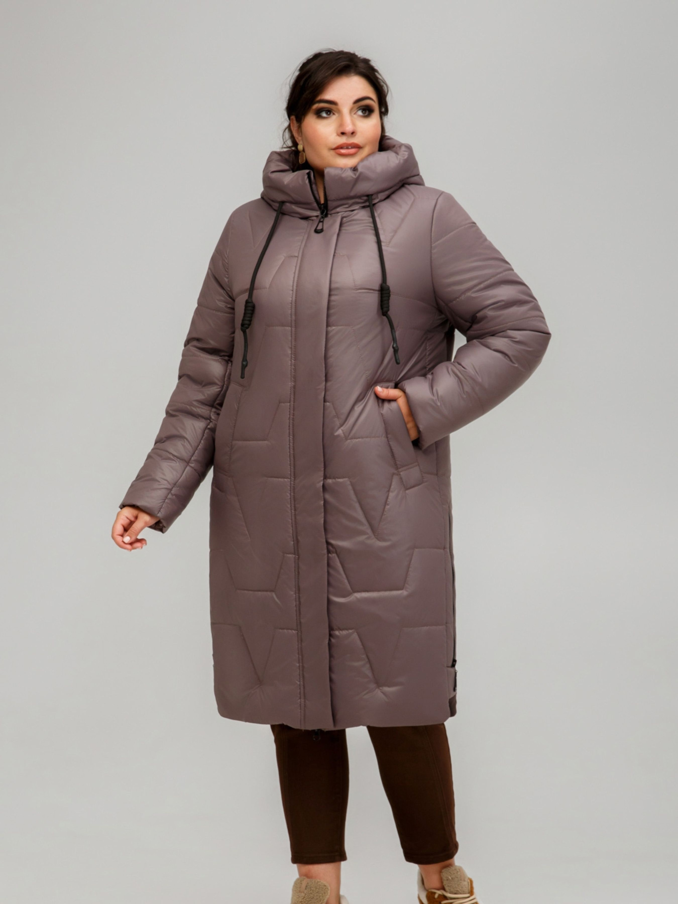 Зимняя куртка All Posa модель ap101551p-kakao Фото