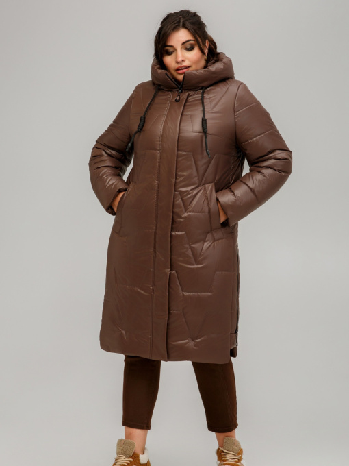 Зимняя куртка All Posa модель ap101551p-korichnevij Фото