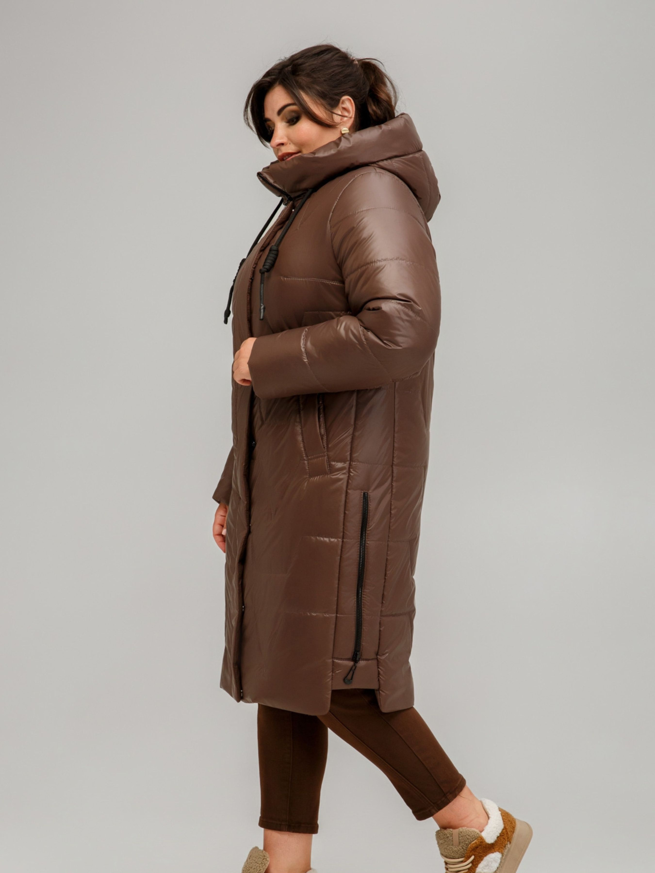Зимняя куртка All Posa модель ap101551p-korichnevij Фото