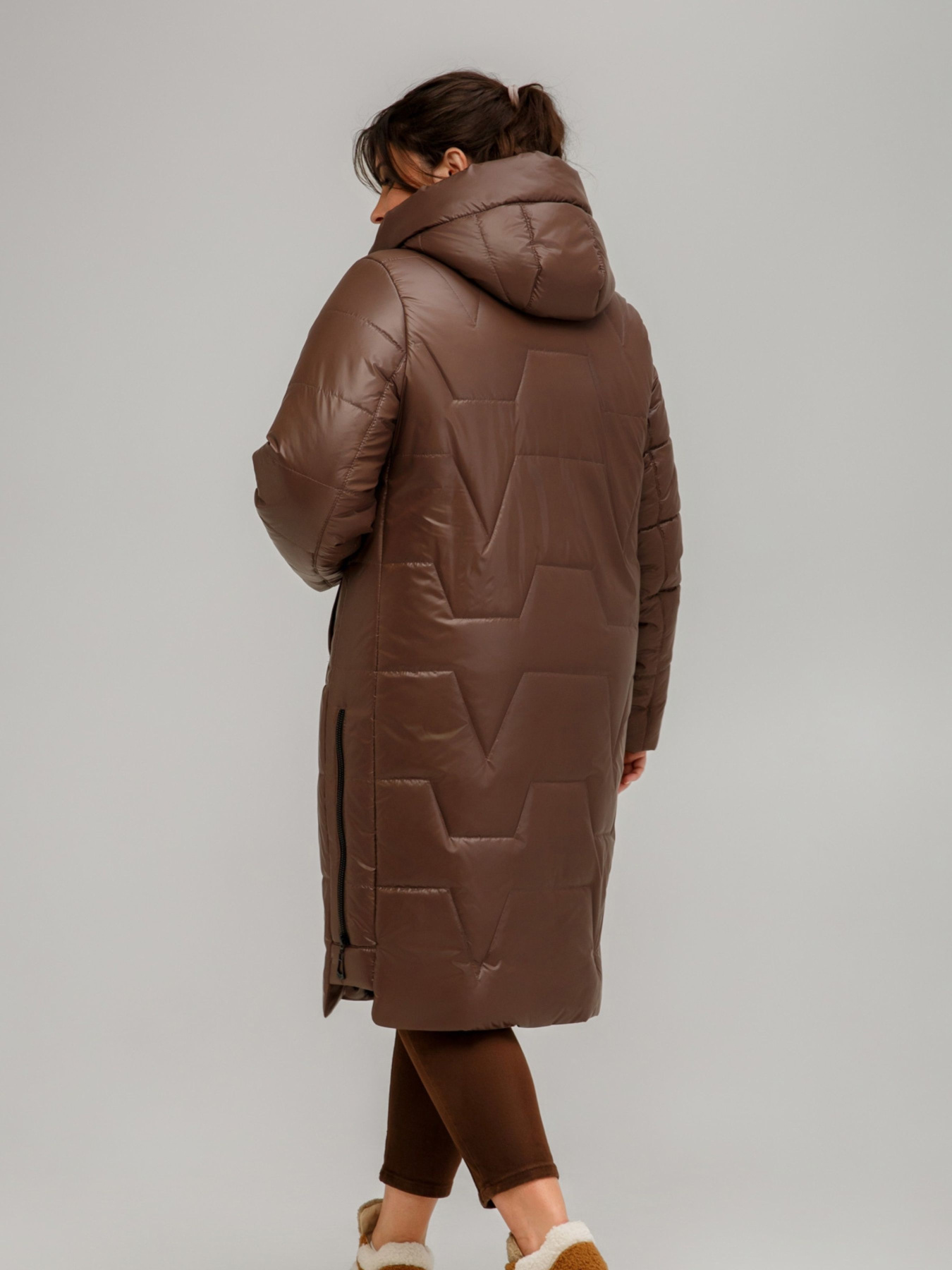 Зимняя куртка All Posa модель ap101551p-korichnevij Фото