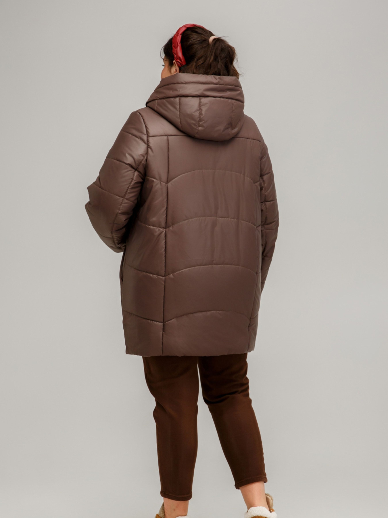 Демисезонная куртка All Posa модель ap101510p-shokolad Фото