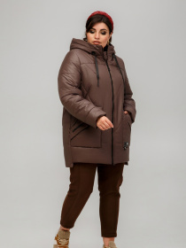 Демисезонная куртка All Posa модель ap101510p-shokolad Фото