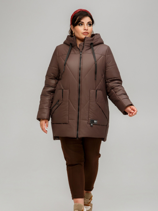 Демисезонная куртка All Posa модель ap101510p-shokolad Фото