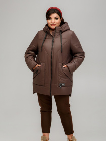 Демисезонная куртка All Posa модель ap101510p-shokolad Фото