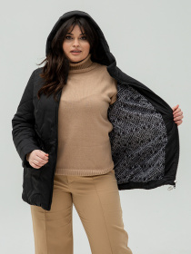 Демисезонная куртка All Posa модель ap101362p-chornij Фото