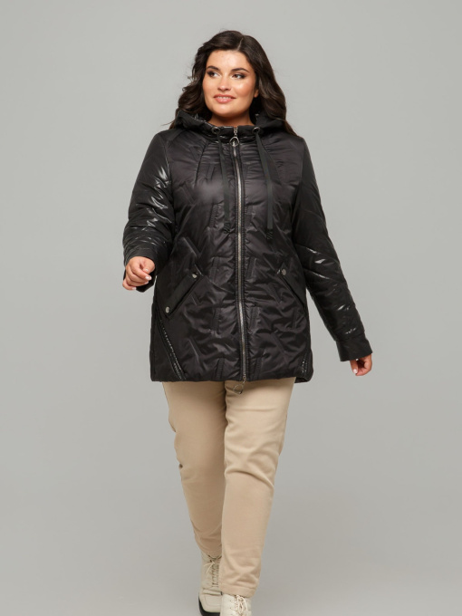 Демисезонная куртка All Posa модель ap101362p-chornij-blisk Фото