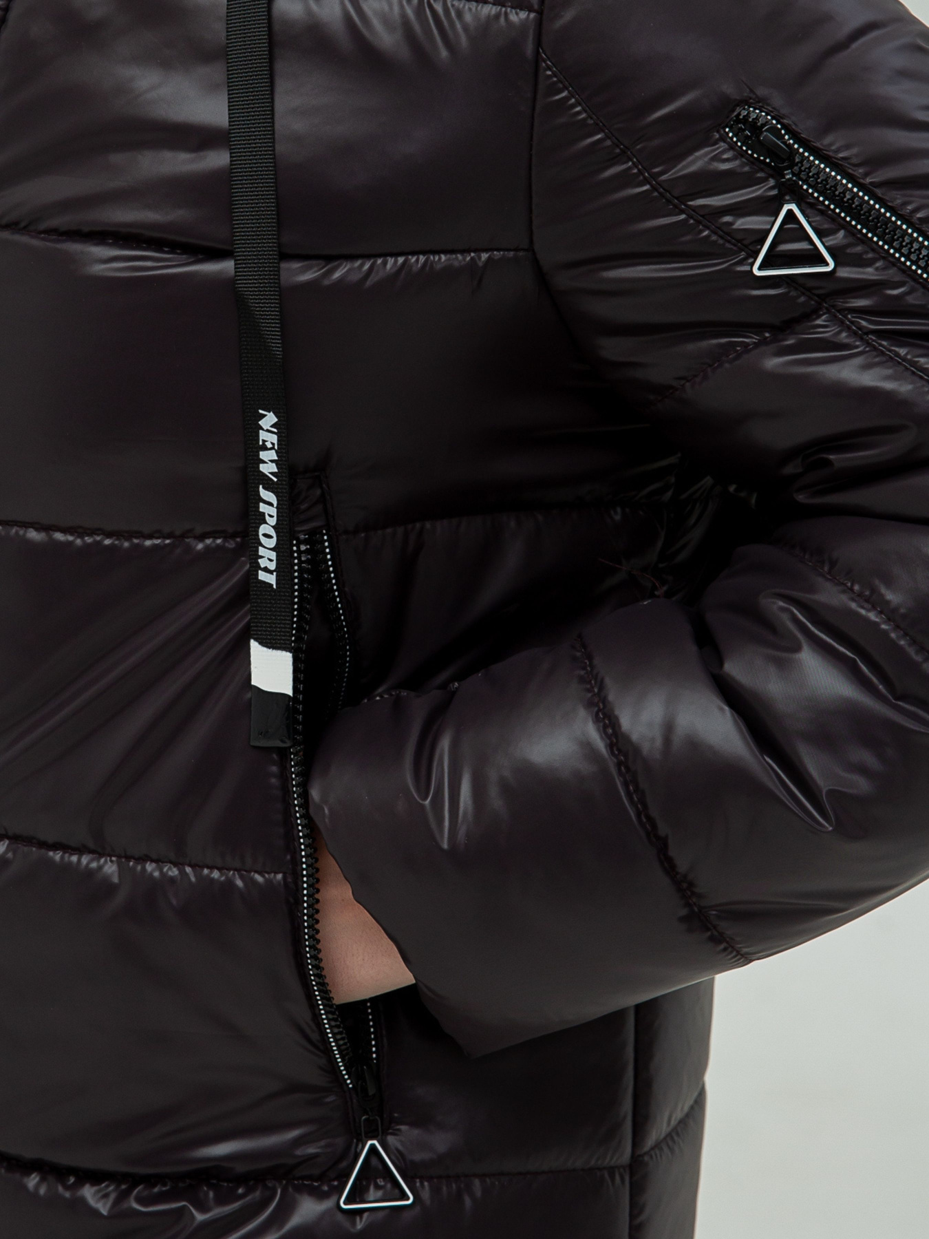 Зимняя куртка All Posa модель ap101229p-grkij-shokolad Фото