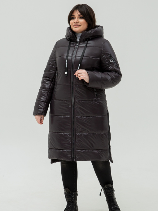 Зимова куртка All Posa модель ap101229p-grkij-shokolad Фото