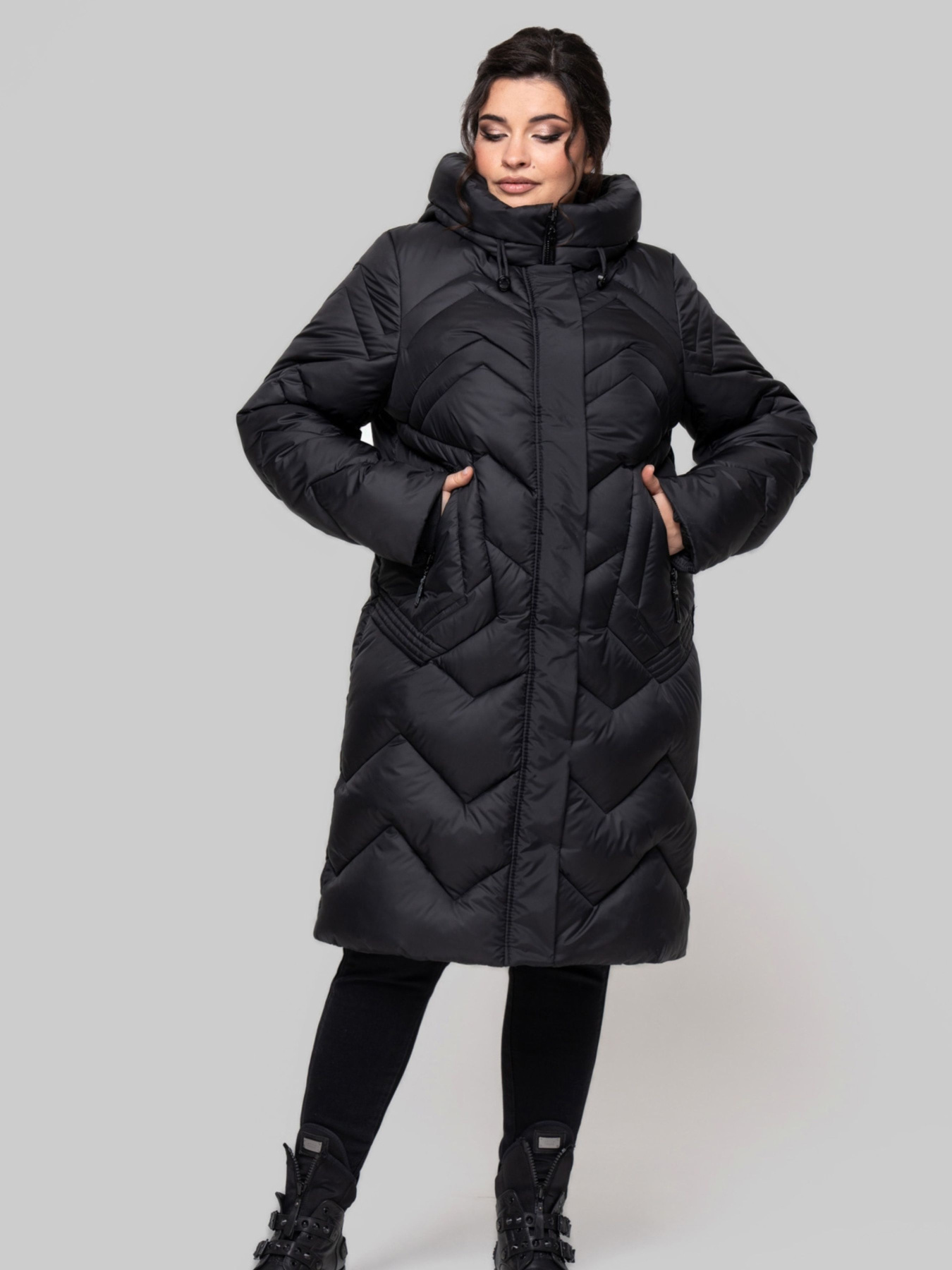 Зимняя куртка All Posa модель ap102220p-chornij Фото