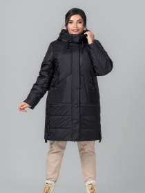 Зимова куртка All Posa модель ap102099p-baklazhan Фото