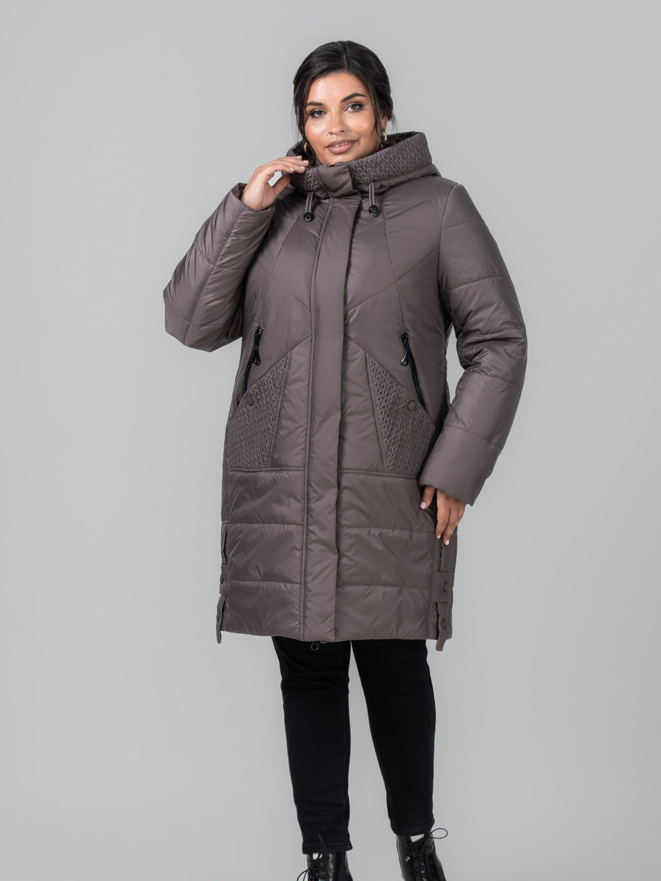 Зимова куртка All Posa модель ap102099p-dimchasta-troqnda Фото