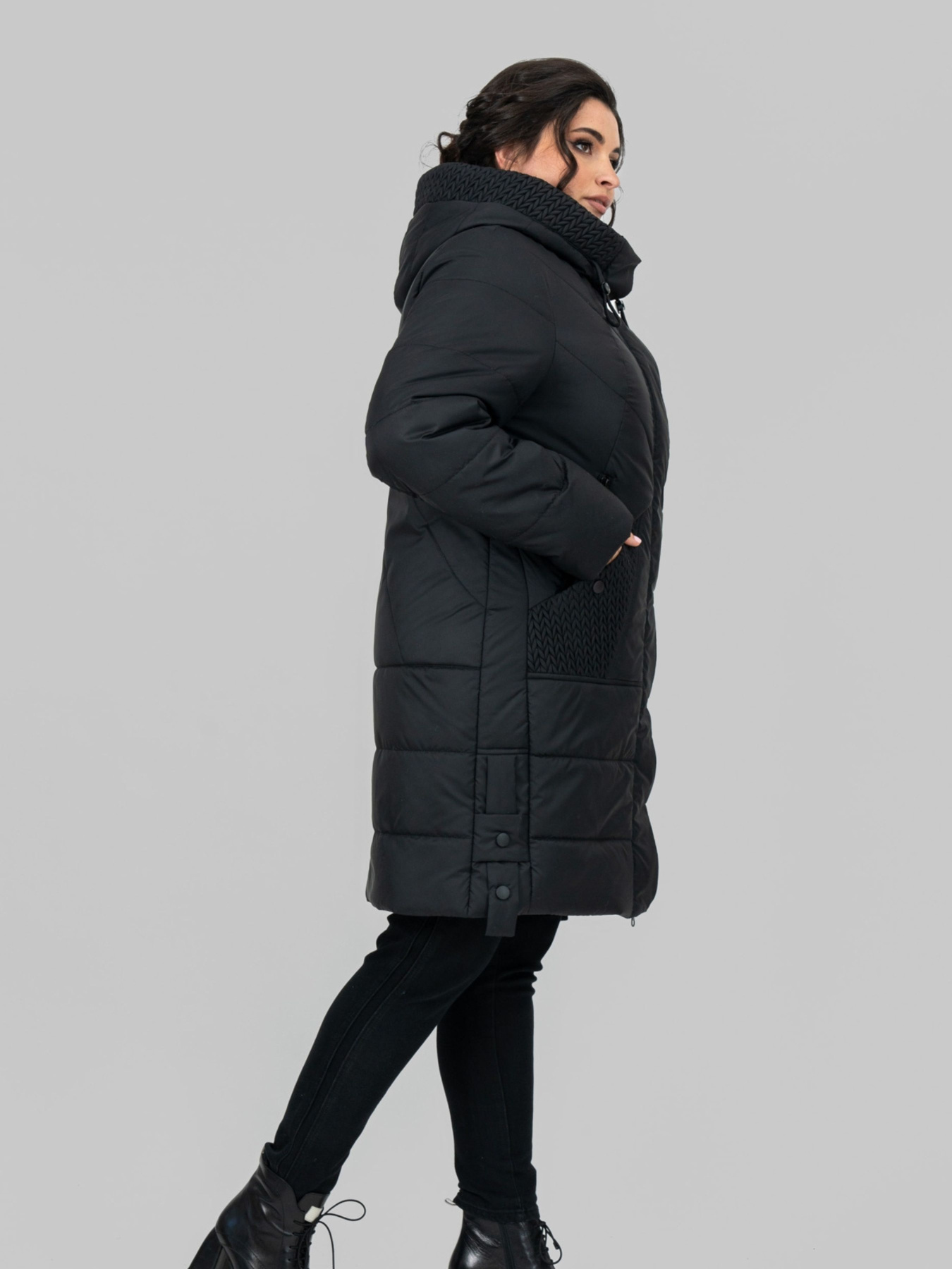 Зимняя куртка All Posa модель ap102099p-chornij Фото