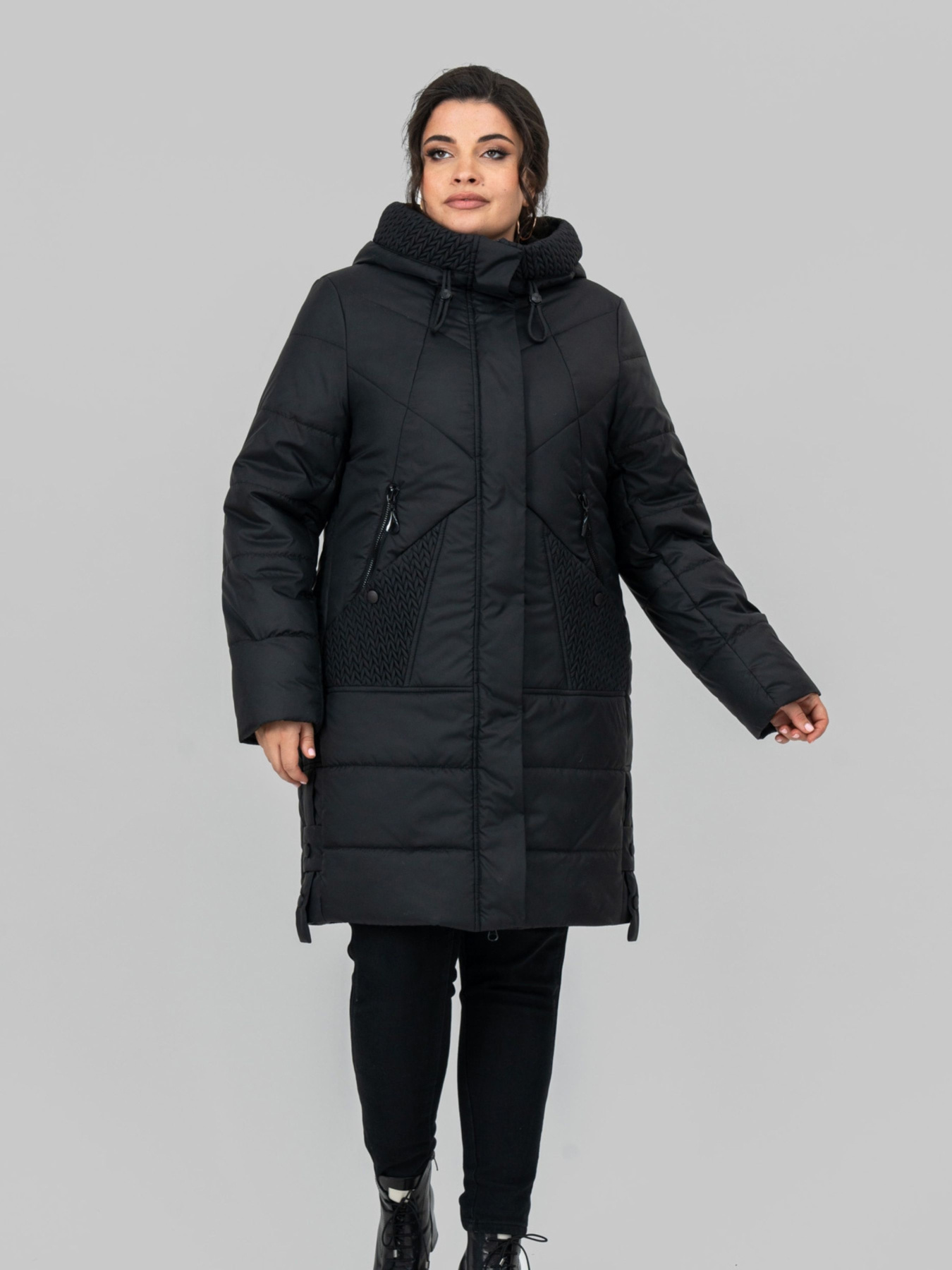 Зимова куртка All Posa модель ap102099p-chornij Фото