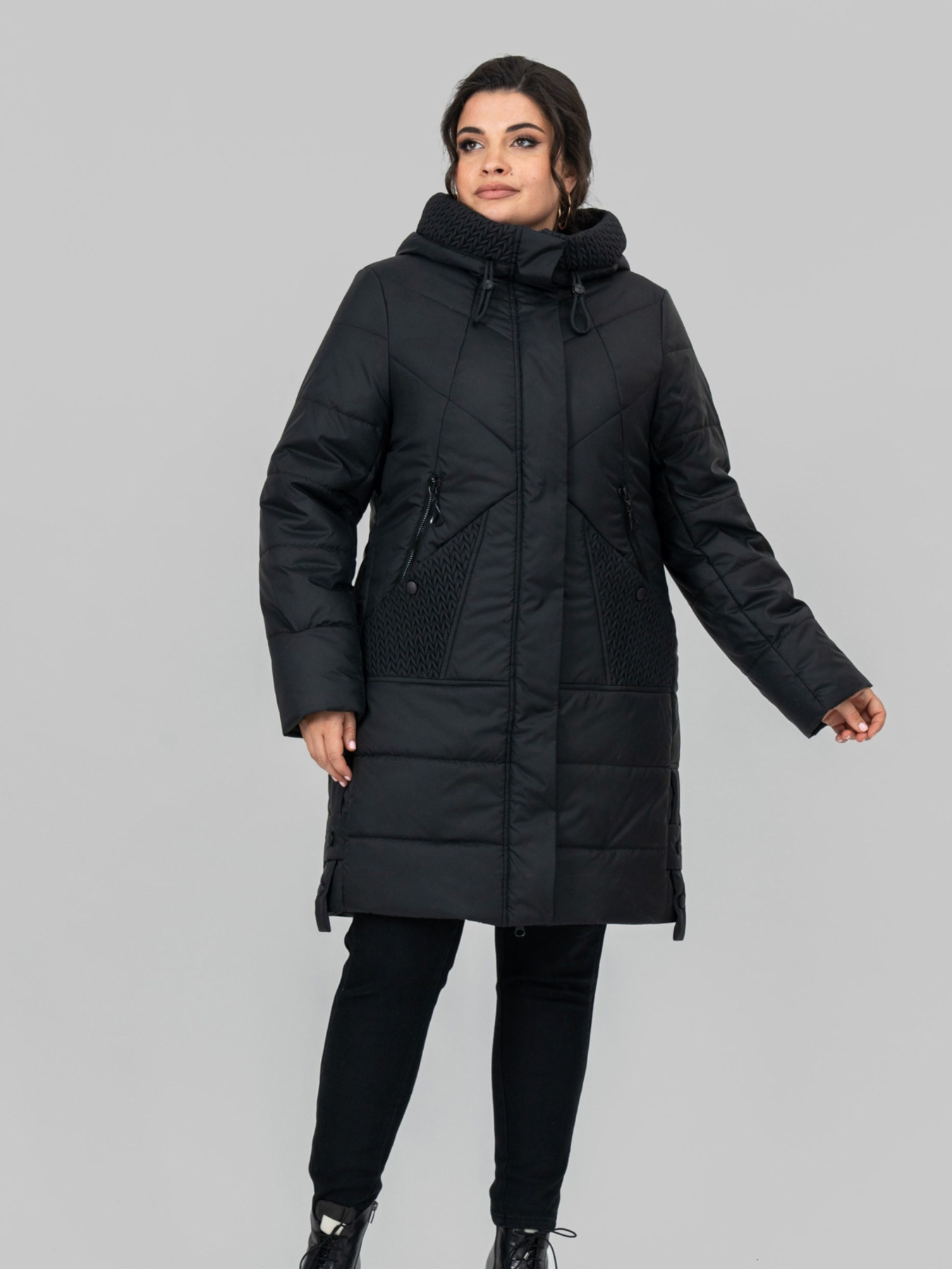 Зимова куртка All Posa модель ap102099p-chornij Фото