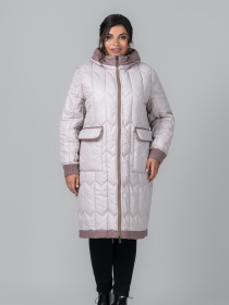 Зимова куртка All Posa модель ap102096p-dimchasta-troqnda-kremovij Зимова куртка All Posa модель ap102096p-dimchasta-troqnda-kremovij Фото