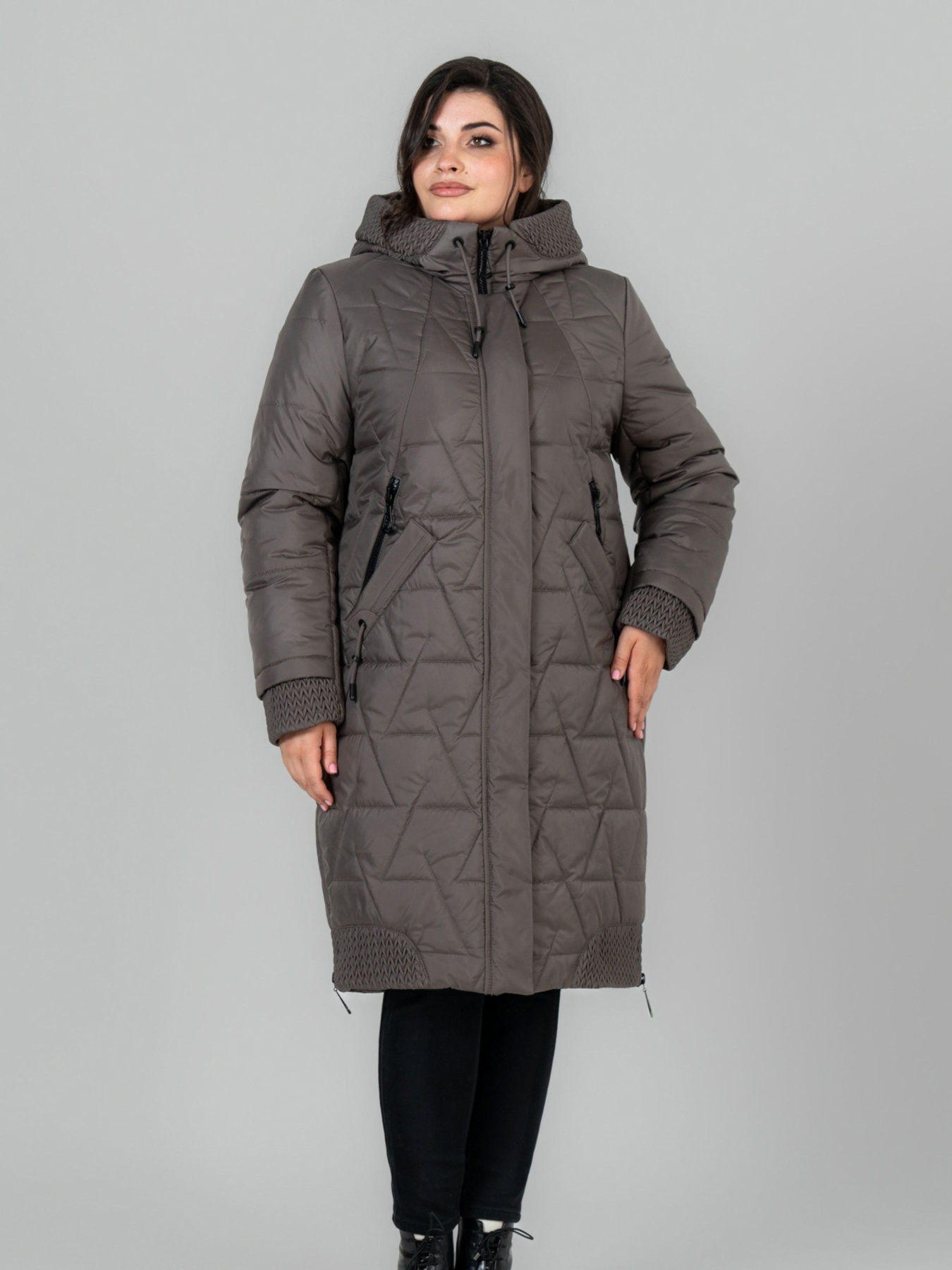 Зимняя куртка All Posa модель ap102027p-kakao Фото