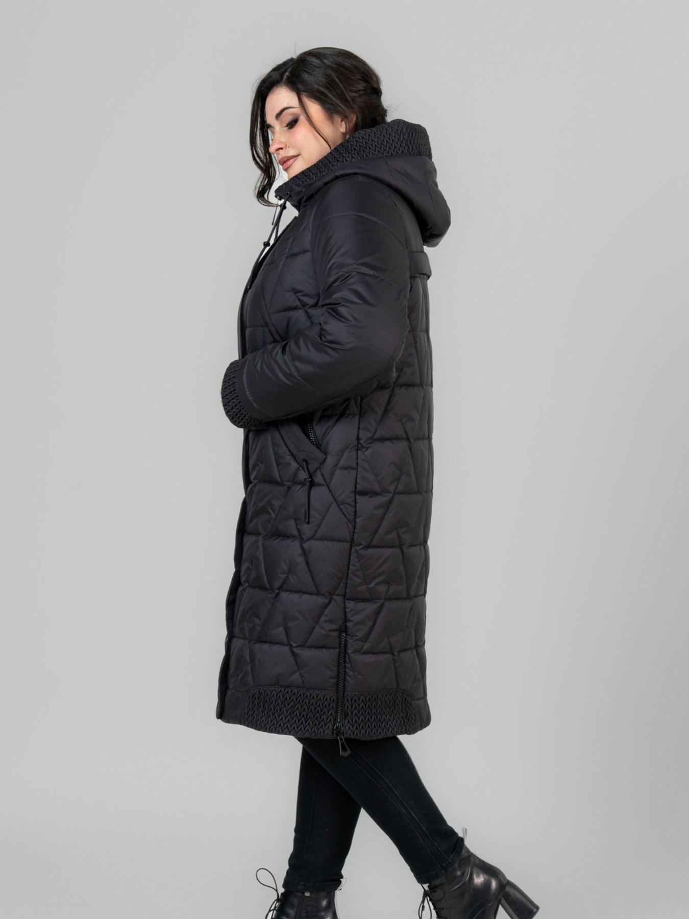 Зимняя куртка All Posa модель ap102027p-baklazhan Фото