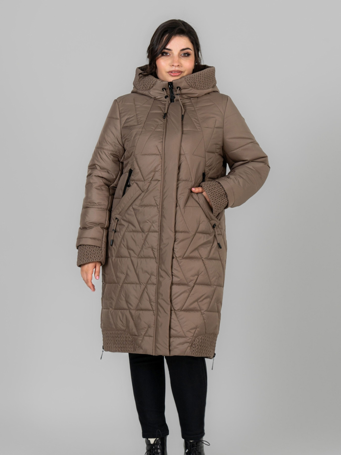 Зимова куртка All Posa модель ap102027p-bronza Фото